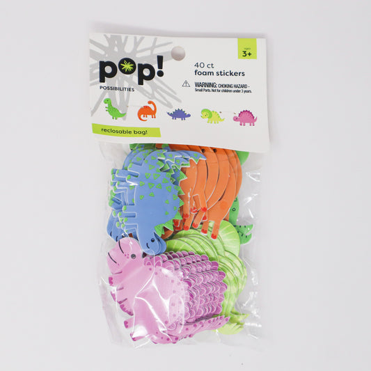DINO ADHESIVE FOAM STICKERS