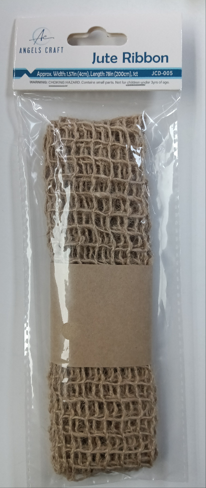 JUTE RIBBON, NATURAL COLOR 6.5FT