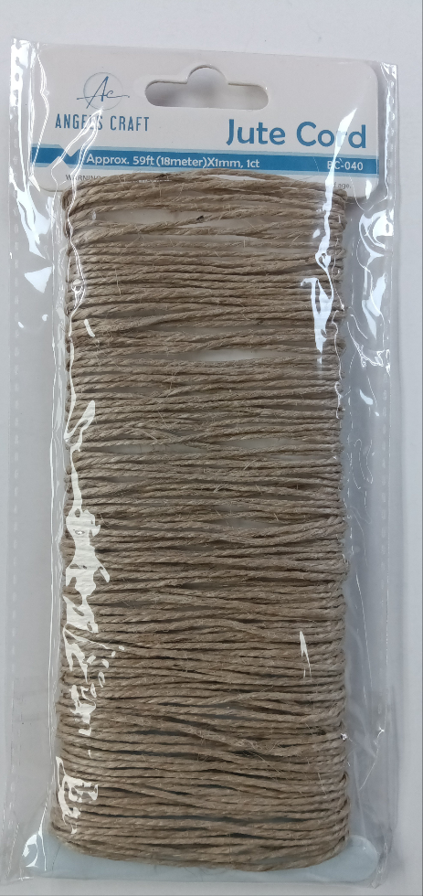 COLOR HEMP CORD NATURAL 18M