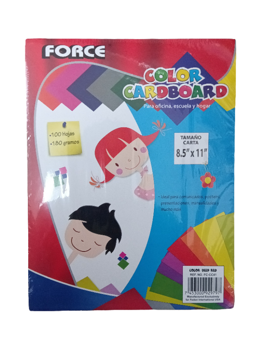 DEEP RED CARDBOARD LETTER 100 PK