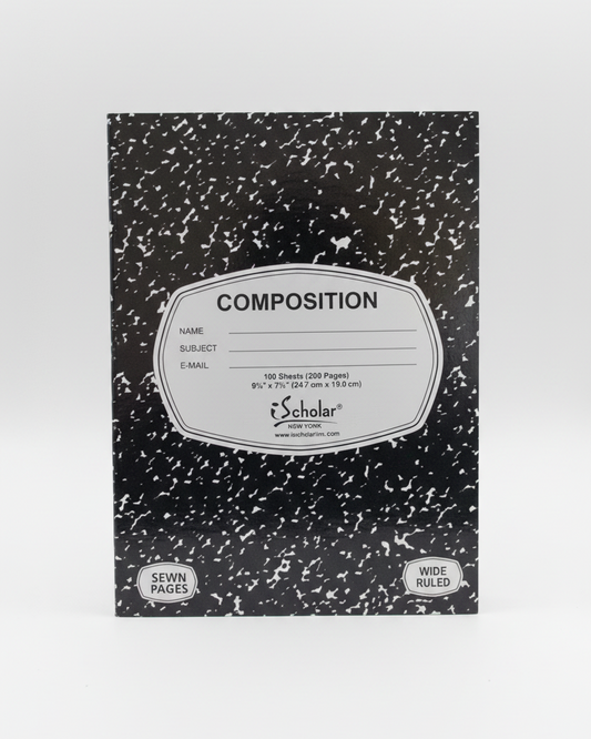 Libreta Negra Marble Composition Dura 200 PG