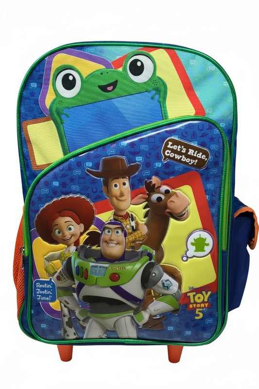 MOCHILA PRIMARIA CON RUEDAS INFANTIL MASCULINO DISNEY TOY STORY 5