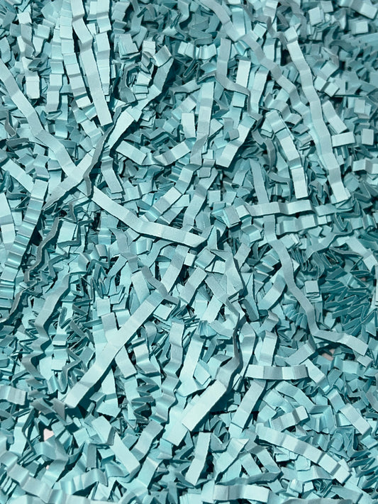 Shredded Filler Paper Light Blue
