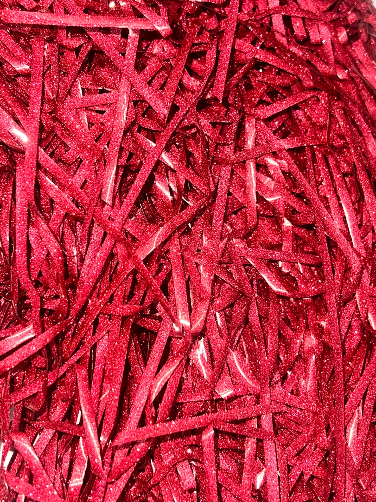 Shredded Filler Paper Holographic Red