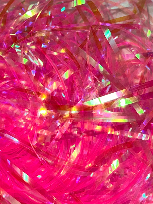 IRIDESCENT HOLOGRAP PINK SHRED FILLER