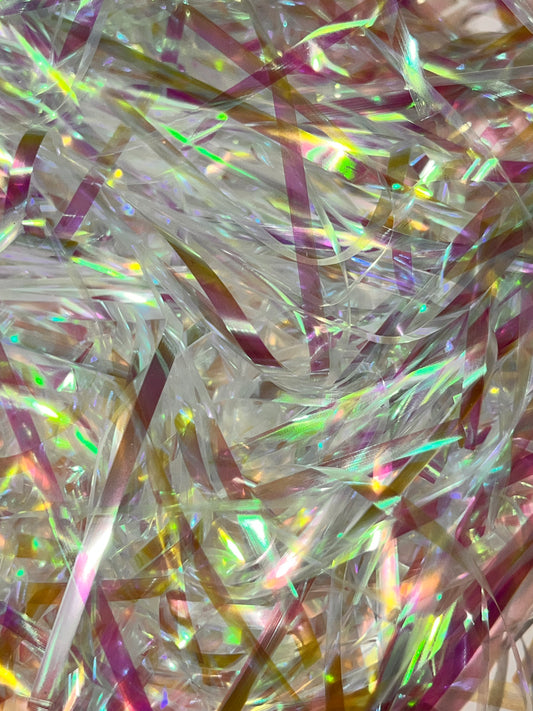 IRIDESCENT HOLOGRAP WHITE SHRED FILLER