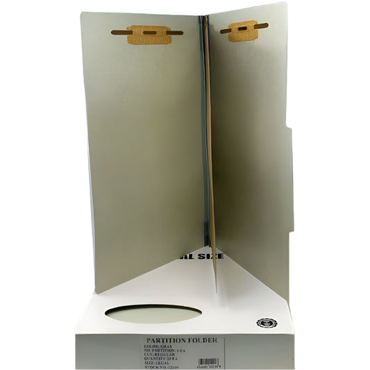 FILE FOLDER 1 PARTITION GRAY LEGAL BOX/20