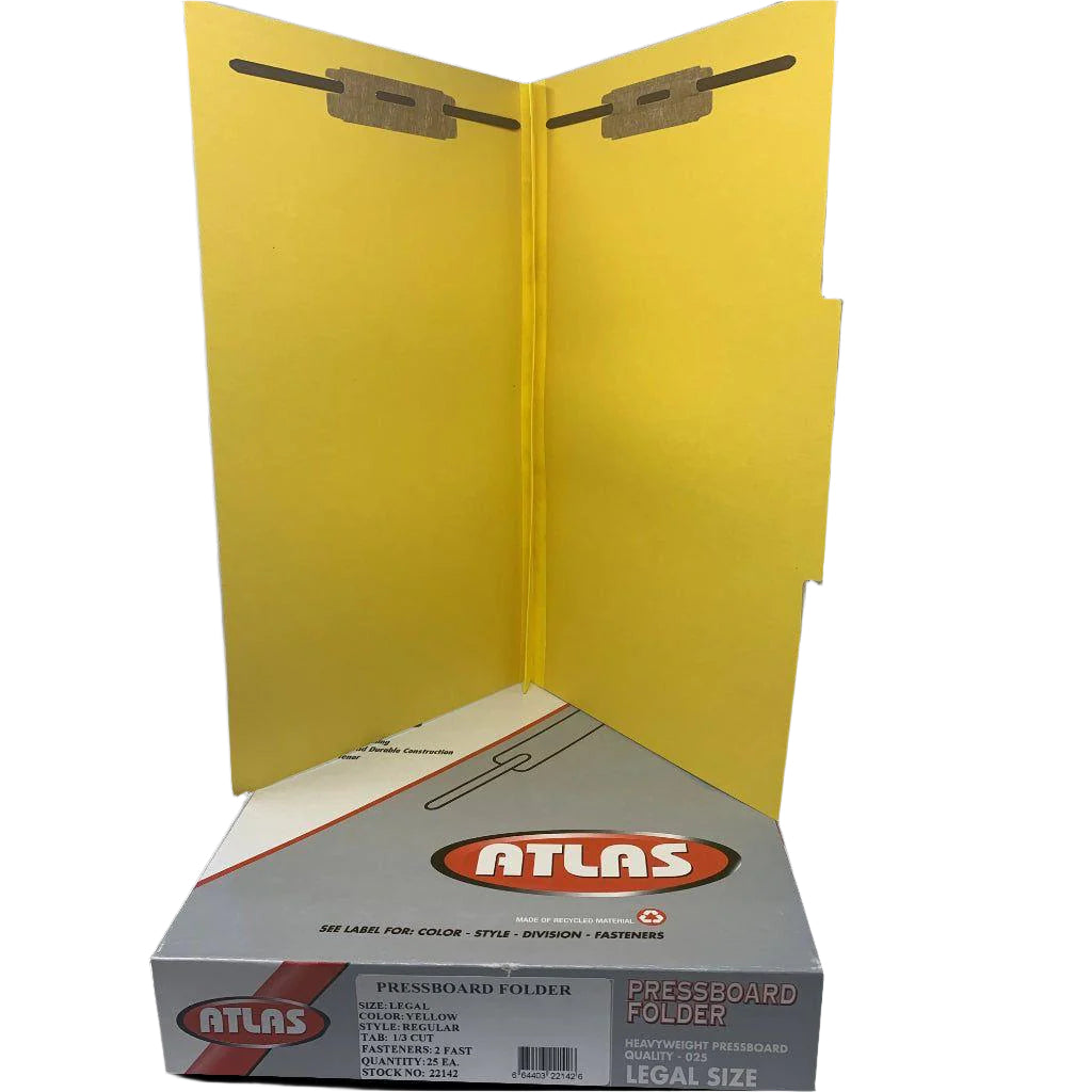 FILE FOLDER 1 PARTITION YELLOW LEGAL BOX/20