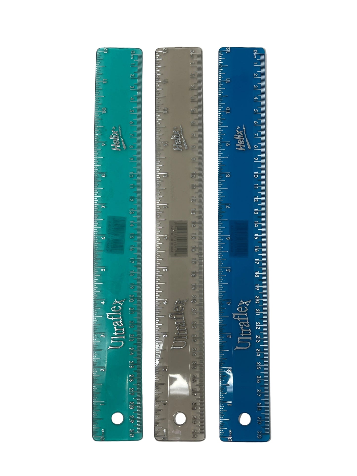 REGLA PLASTICA 12" ULTRAFLEX ASST COLORS