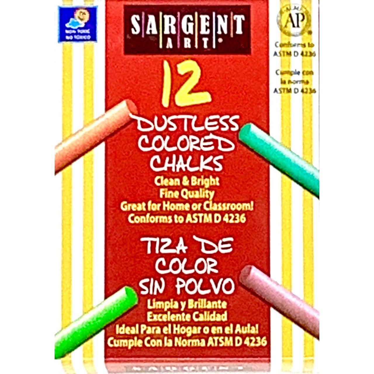 Dustless Chalks Colored 12ct