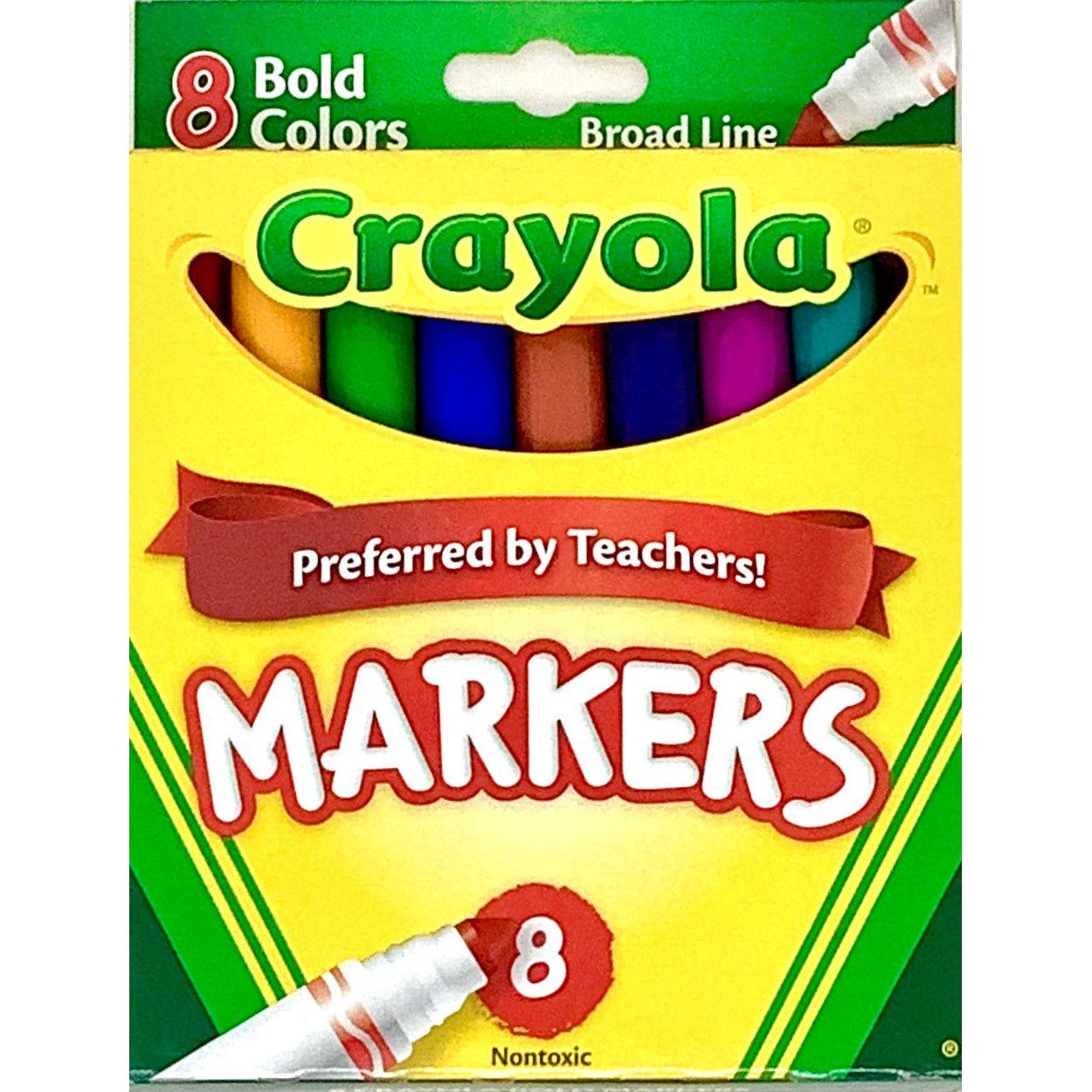 MARKERS BOLD 8-COLORS