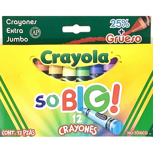 Crayones Xtra-Jumbo So Big Pq. 12