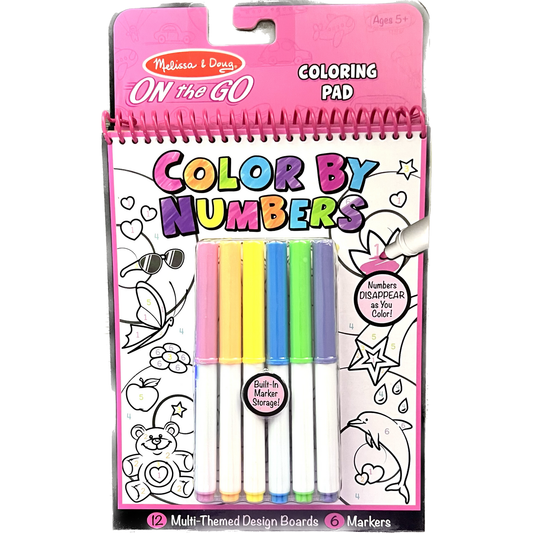 On the Go Color by Numbers Unicorns, Ballet, Kitte