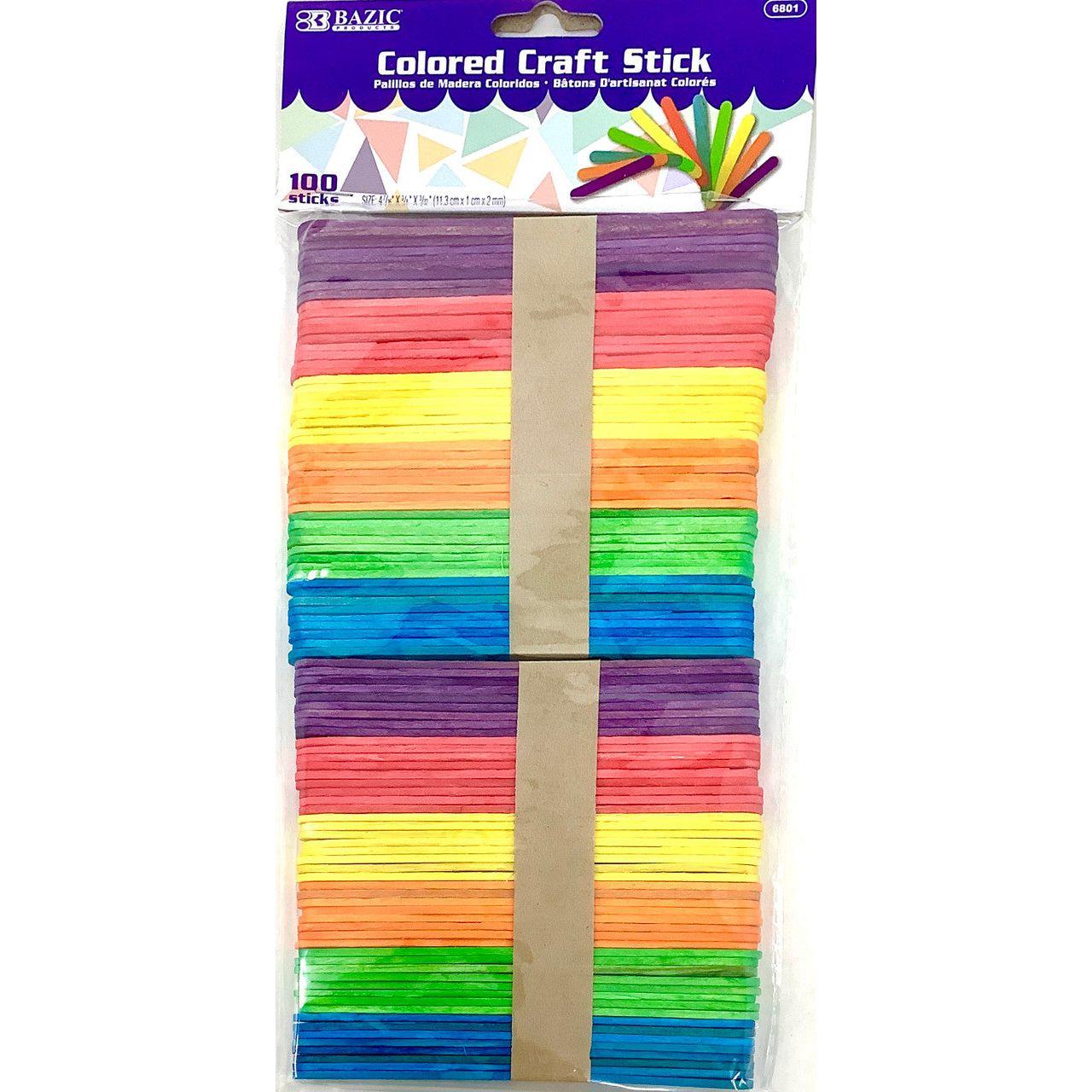 COLORED CRAFT STICK PQ.100