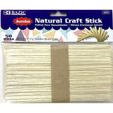 Jumbo Natural Craft Stick 50ct