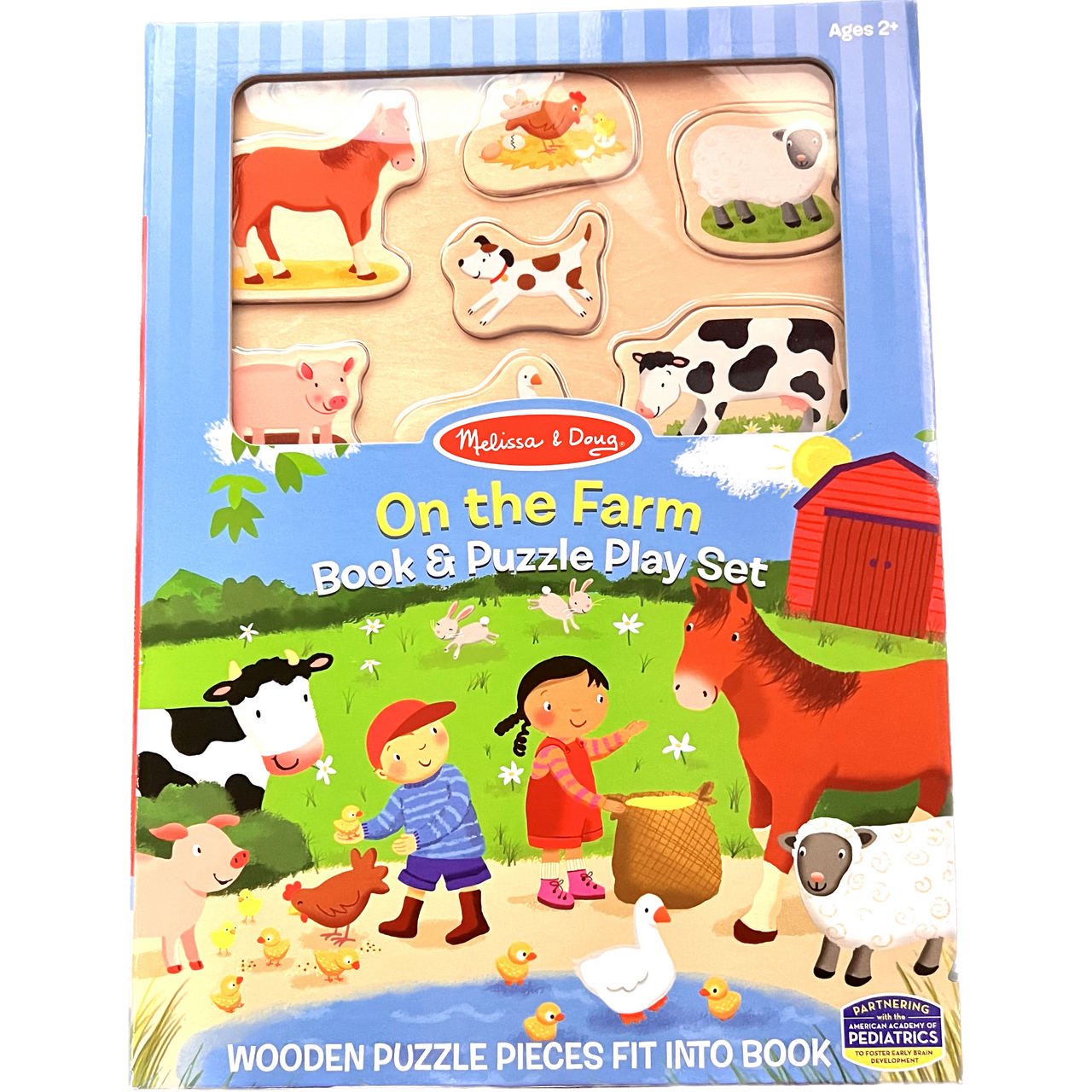 Book & Puzzle Play Set: On the Farm