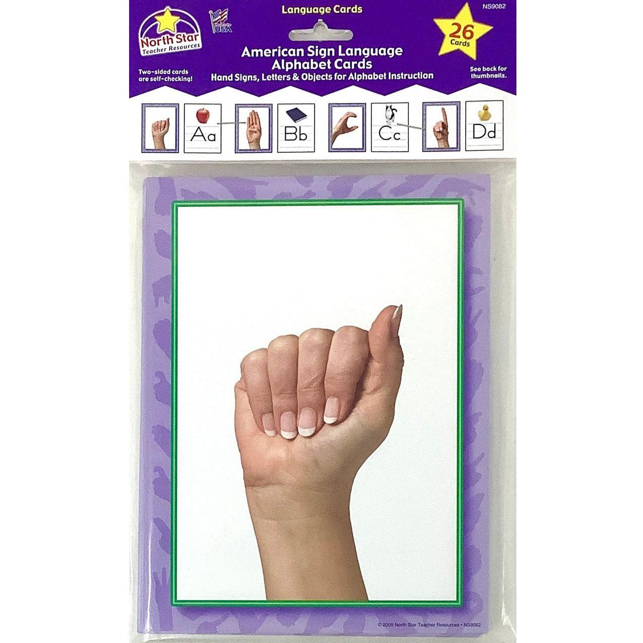 AMERICAN SIGN LENGUAGE ALPHABETH CARDS