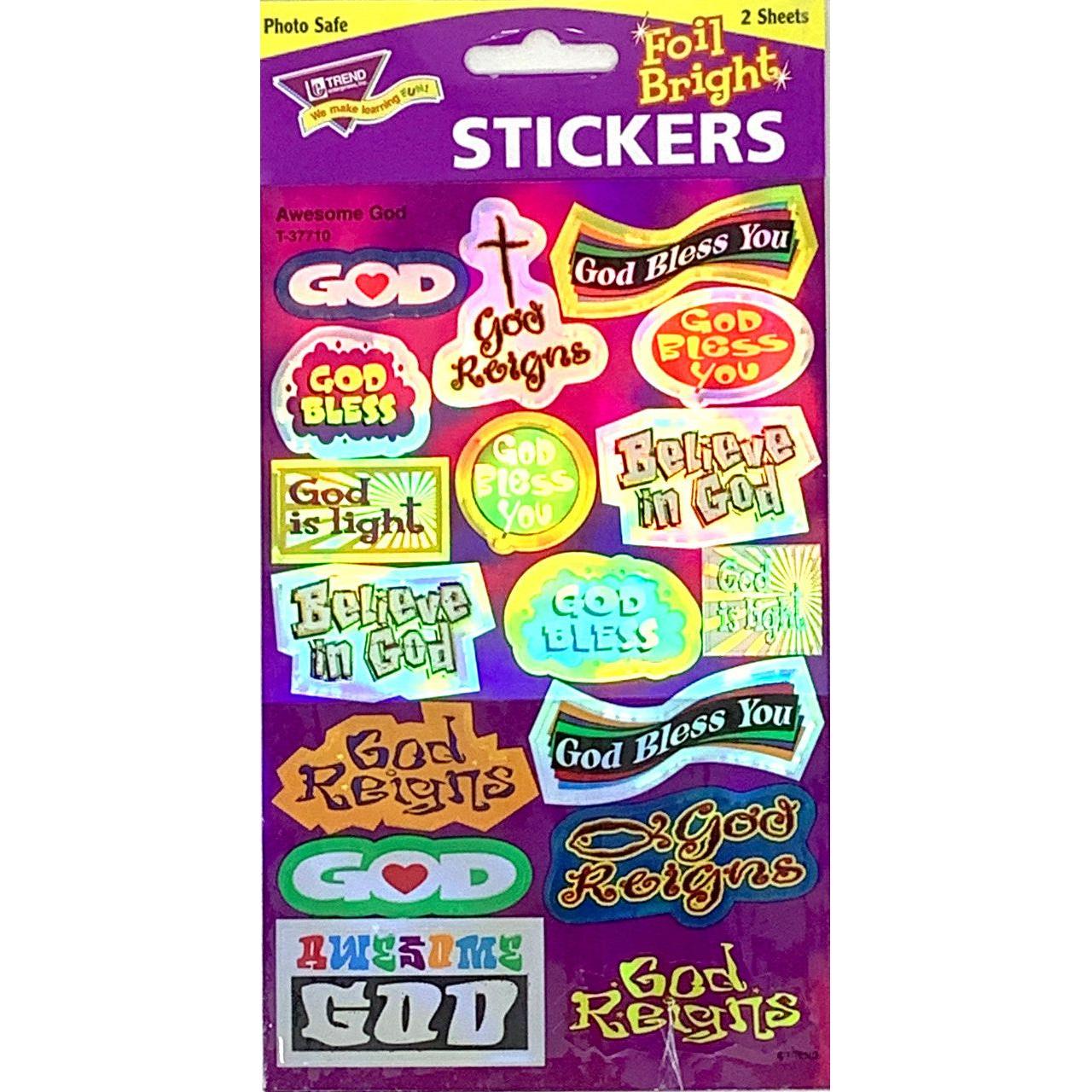 Awesome God Stickers