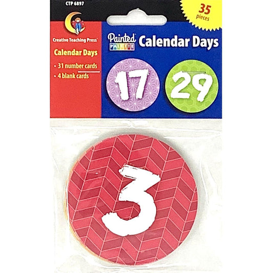 Painted Palette Calendar Days 35 pcs