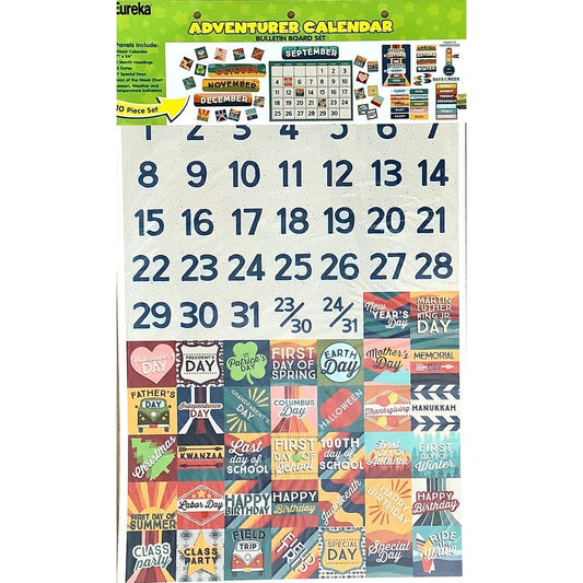 Adventurer Calendar Bulletin Board Set