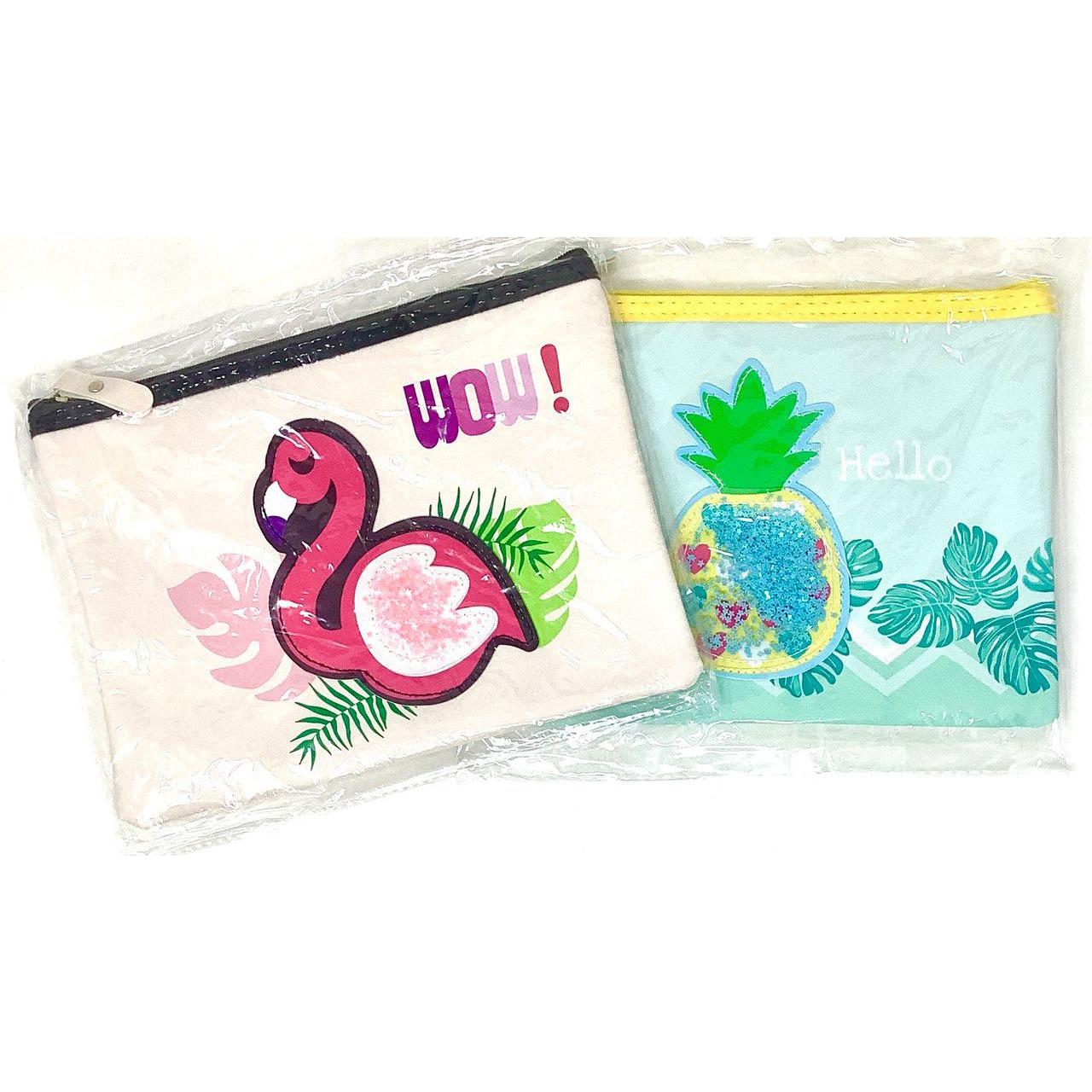 CARTUCHERA ESCOLAR PIÑA/FLAMINGO