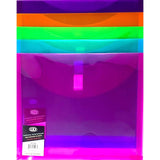 SOBRE PLASTICO CARTA C/VELCRO OPEN SIDE ASST