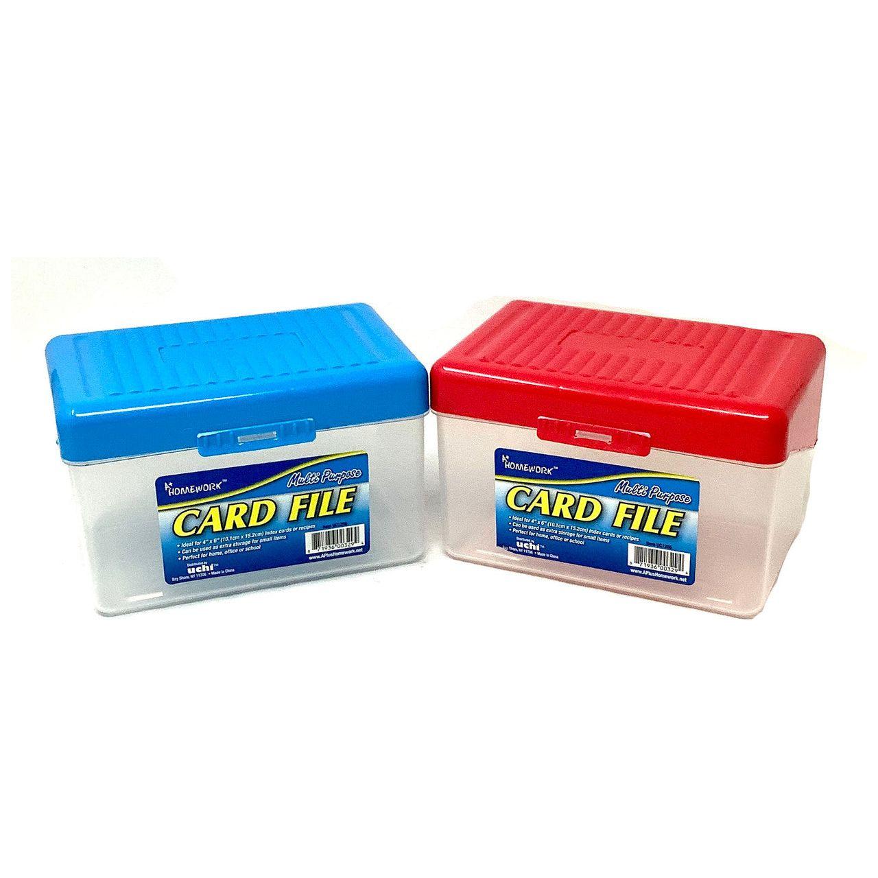 INDEX CARD BOX 4" X 6"