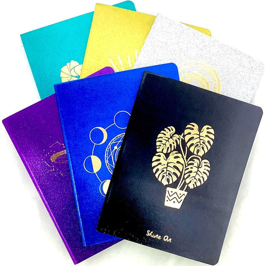 Libreta Cosida Semi Glitter 200 PG