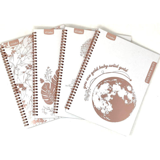 Libreta Espiral Golden Bliss 160 PG