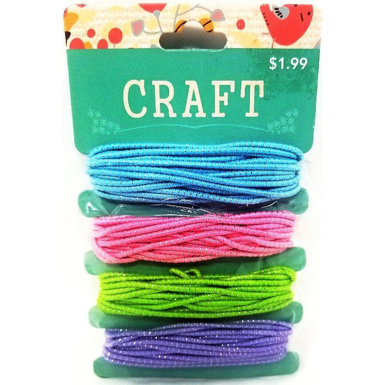 STRETCH CRAFT CORD MULTICOLORS PASTEL