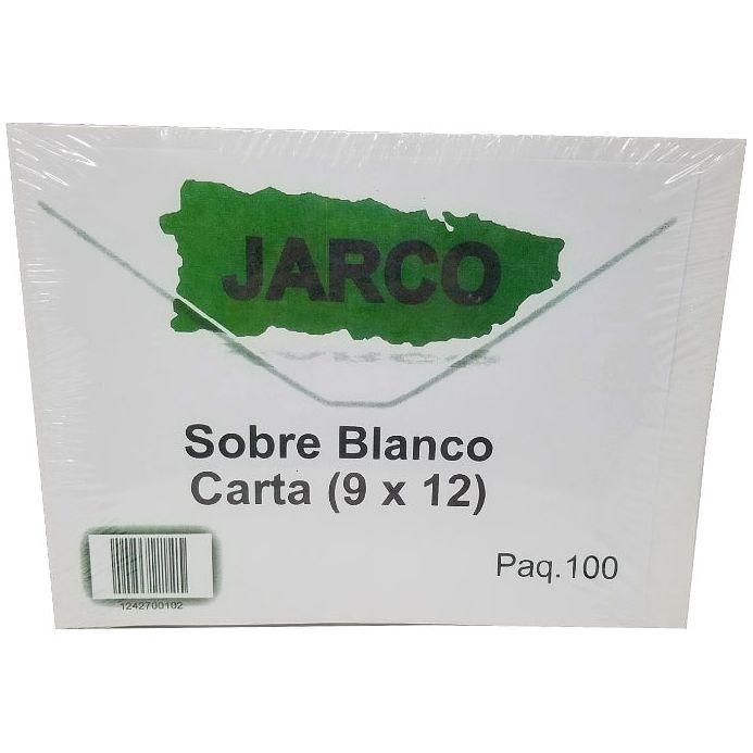JR SOBRE BLANCO 9 X 12 (PQ.100)