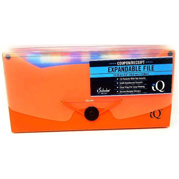 EXPANDING FILE 13 POCKET RECEIPT ASSORTED COLORS