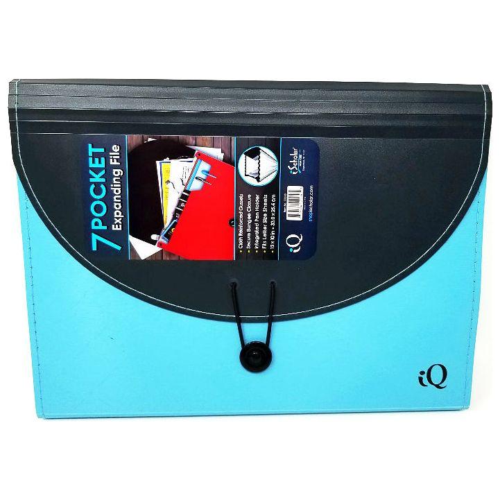 EXPANDING FILE 7 POCKET ASSORTED COLORS