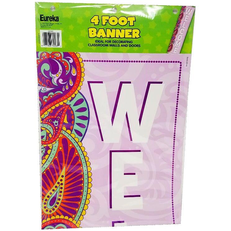POSITIVELY PAISLEY WELCOME VERTICAL BANNER