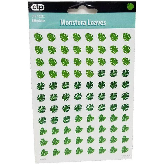 PALM PARADISE MONSTERA LEAVES SPOTS STICKERS 880