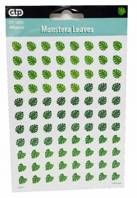 Palm Paradise Monstera Leaves Hot Spots Stickers | 880 stickers
