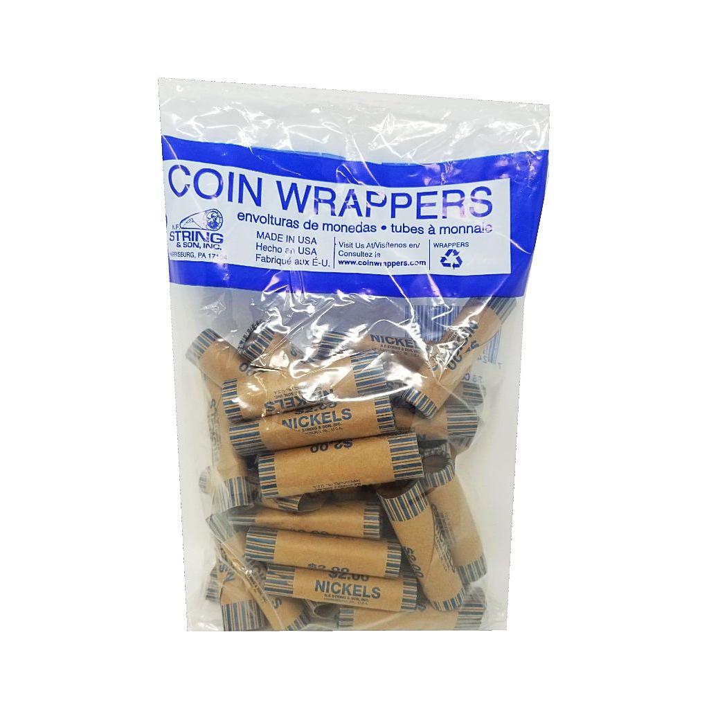 COIN WRAPPERS NICKELS .05
