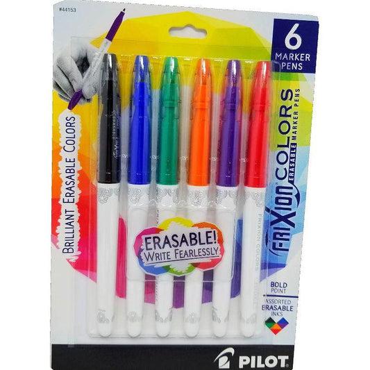 FRIXION MARKER PEN BOLD 6 PAQ. CLASSIC