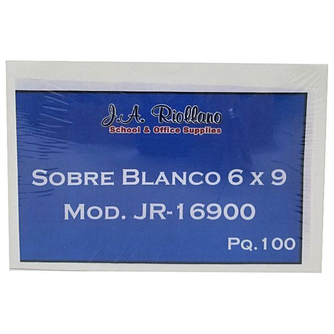 JR SOBRE BLANCO 6 X 9 24-LB (PQ.100)