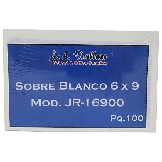 JR SOBRE BLANCO 6 X 9 24-LB (PQ.100)
