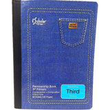 LIBRETA MERICAN DENIM CALIGRAFIA 3RD AZUL 160 PG