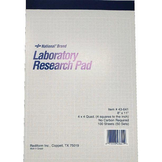 RF LIBRETA LABORATORIO CUADRICULADA NCR 50SETS