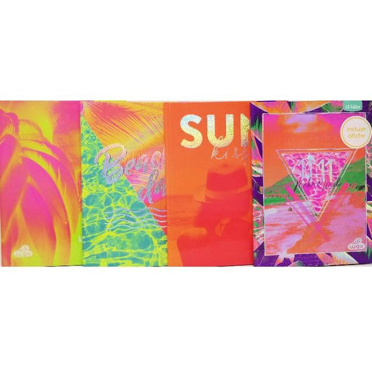 LIBRETA COSIDA WAX FEM CARPETA DURA 100HJS/200PAG