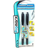 PERMANENT MARKER TWIN TIP BLACK