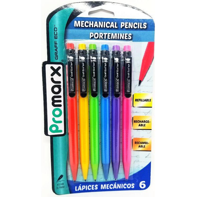 MECHANICAL PENCIL .07 ASST FASHION COLOR PQ.6