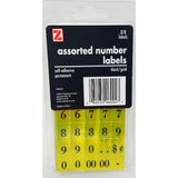 NUMBERS LABELS BLACK AND GOLD 378/PK