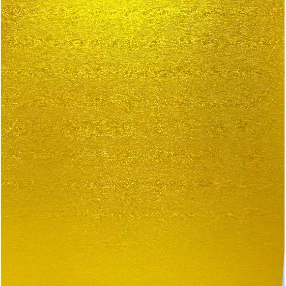 BRUSHED METAL DOUBLE-SIDED BRIGHT GOLD 12X12