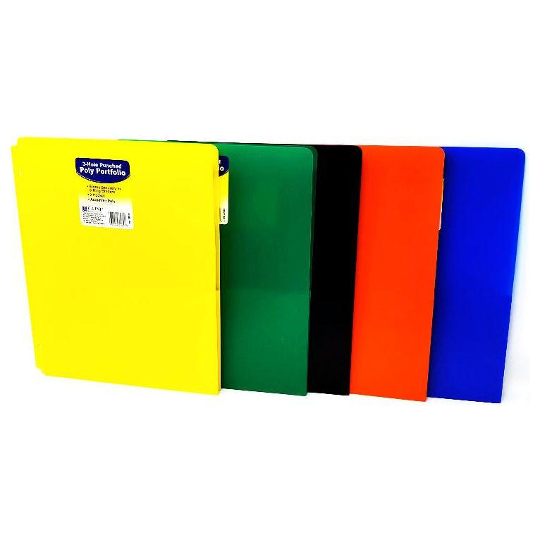 TWO-POCKET HEAVYWEIGHT POLY PORTFOLIO FOLDER