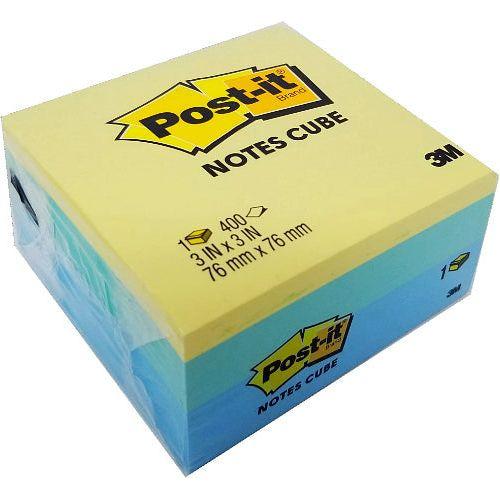 M3 POST IT NOTE CUBE 3X3 ASSORT COLORS #2053-SP