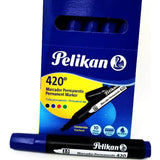 MARCADOR PERMANENTE 420 AZUL CJ.10